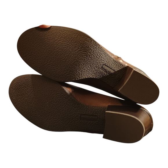 Kelly And Katie Brown Leather Zipper Outside Of Ankle Boots Size 11M New No Box - Picture 6 of 11